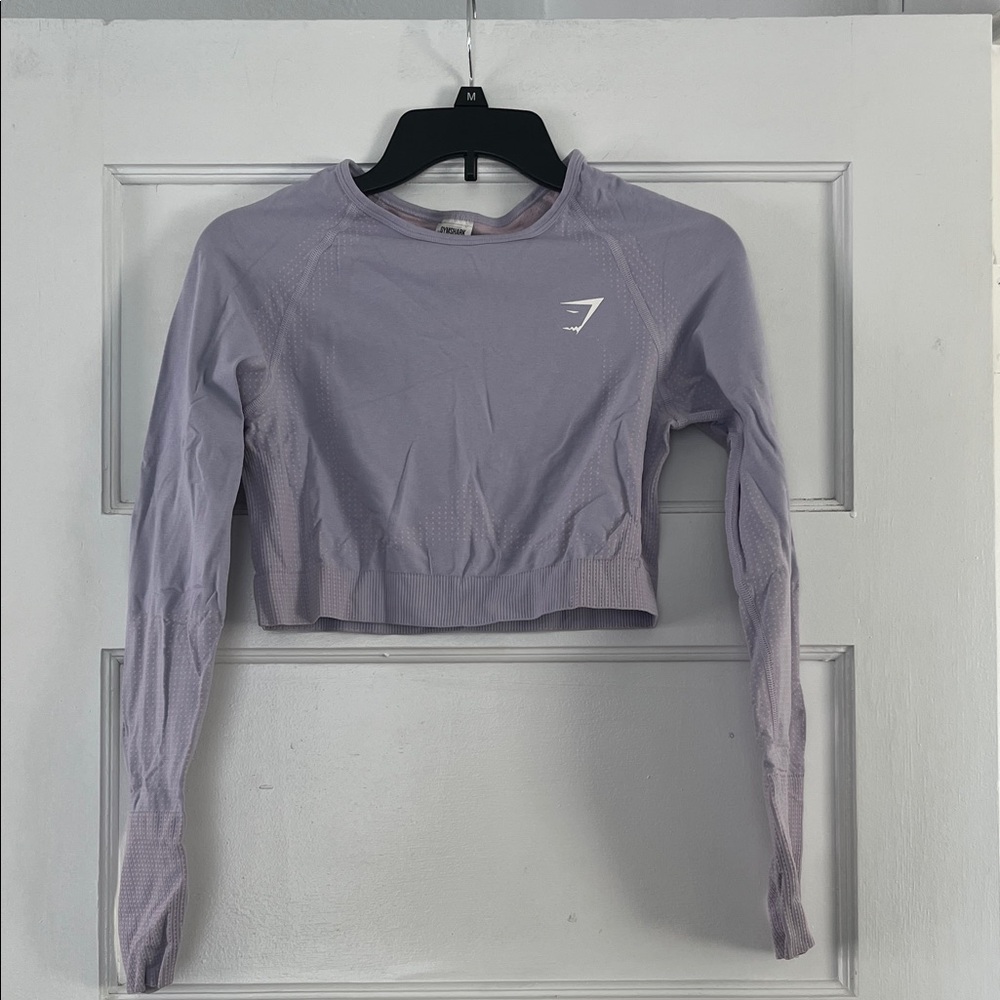 Gymshark Lavender Long Sleeve Crop Top